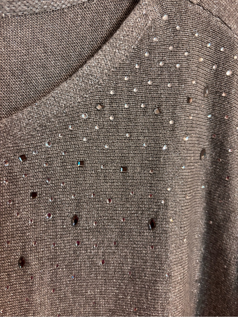 Chico’s NWT sparkle bling long sleeve pullover lightweight sweater - Picture 8 of 10